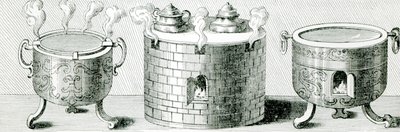 Devices for Keeping Water and Food Warm on Sabbath, 1748 by German School